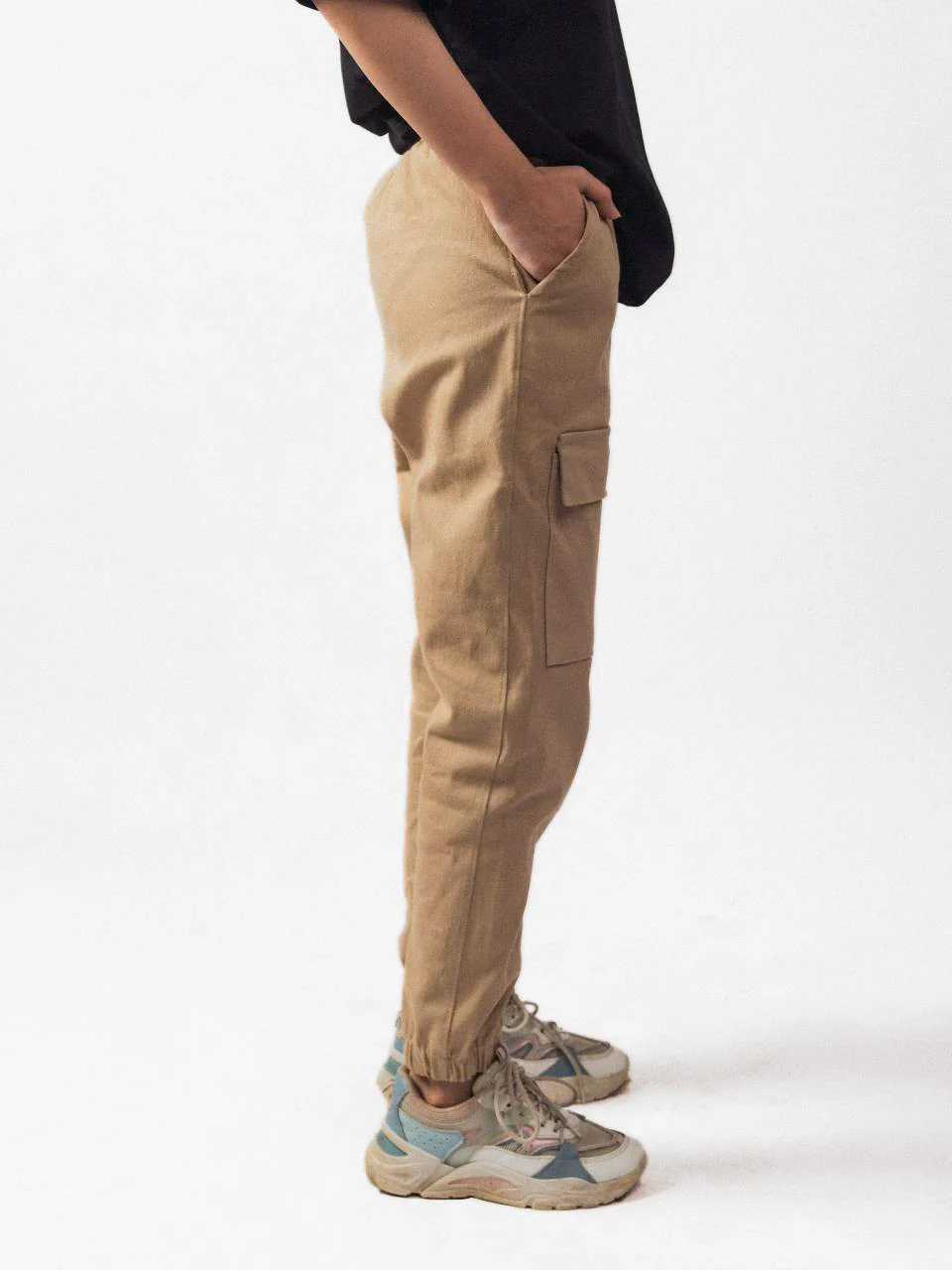 Beige Casual Regular Cargo - Image 4