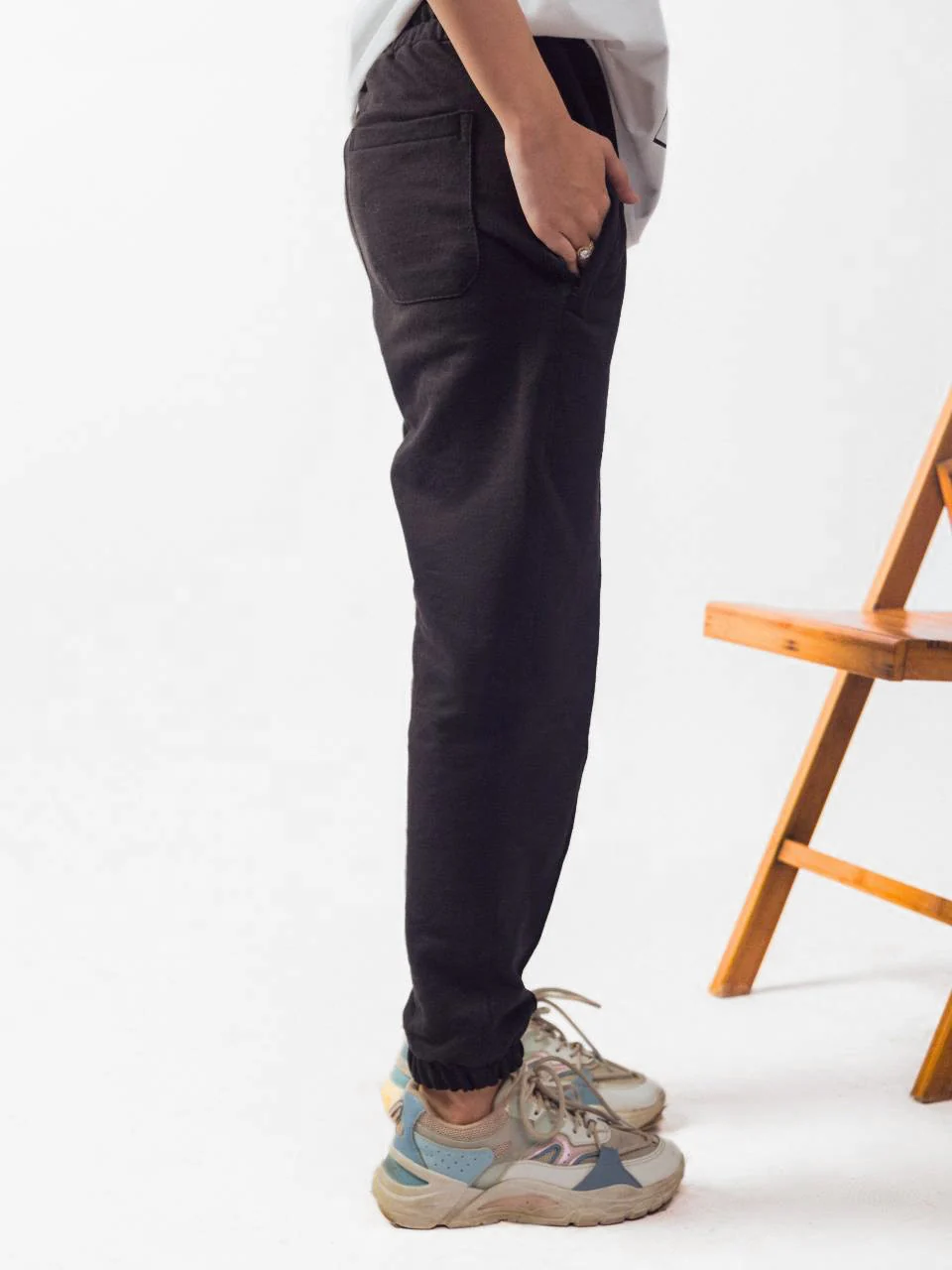 Black Pleated Trouser - Image 3