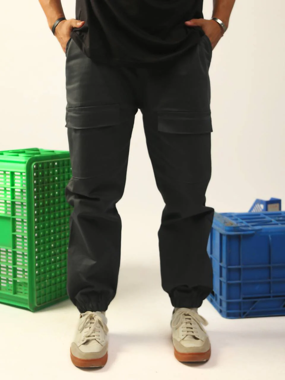 Charcoal Casual Regular Cargo - Image 3