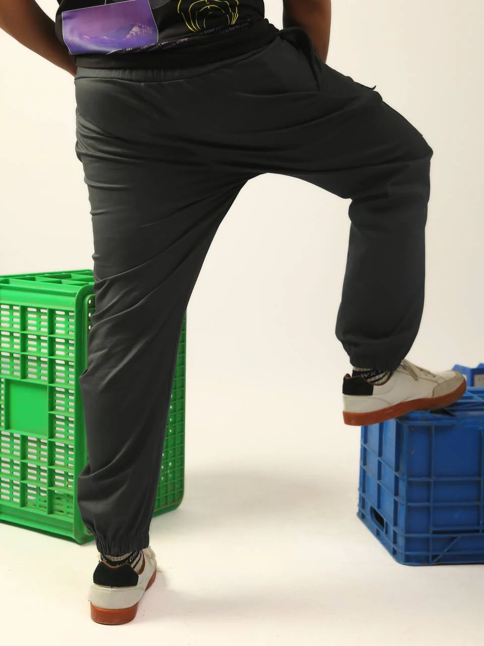 Charcoal Casual Regular Cargo - Image 4