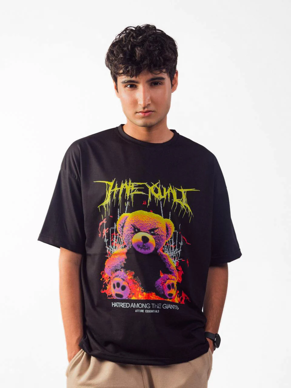 Hate You All Oversized T shirt - Image 4