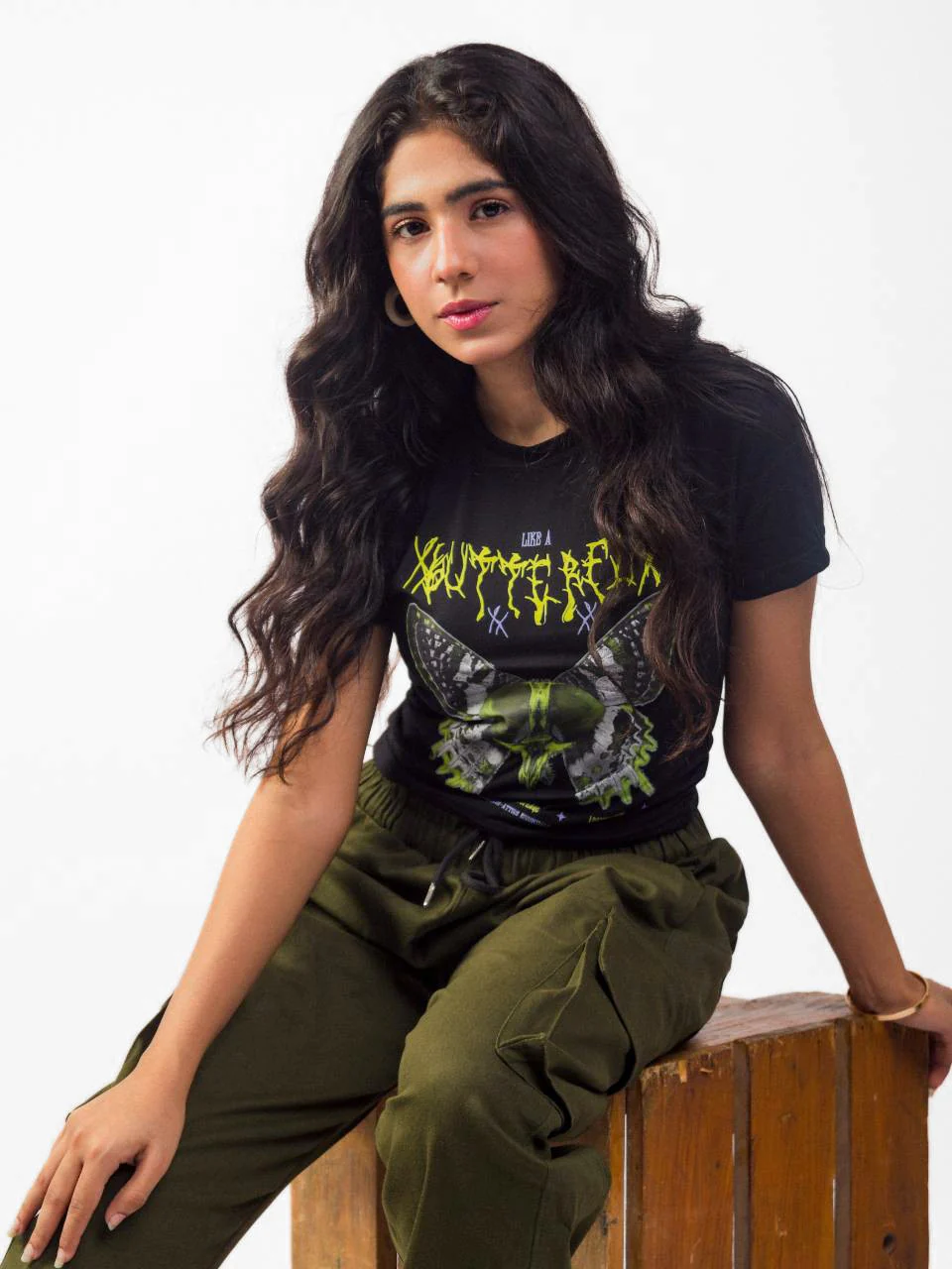 Like A Butterfly Baby Tee - Image 5