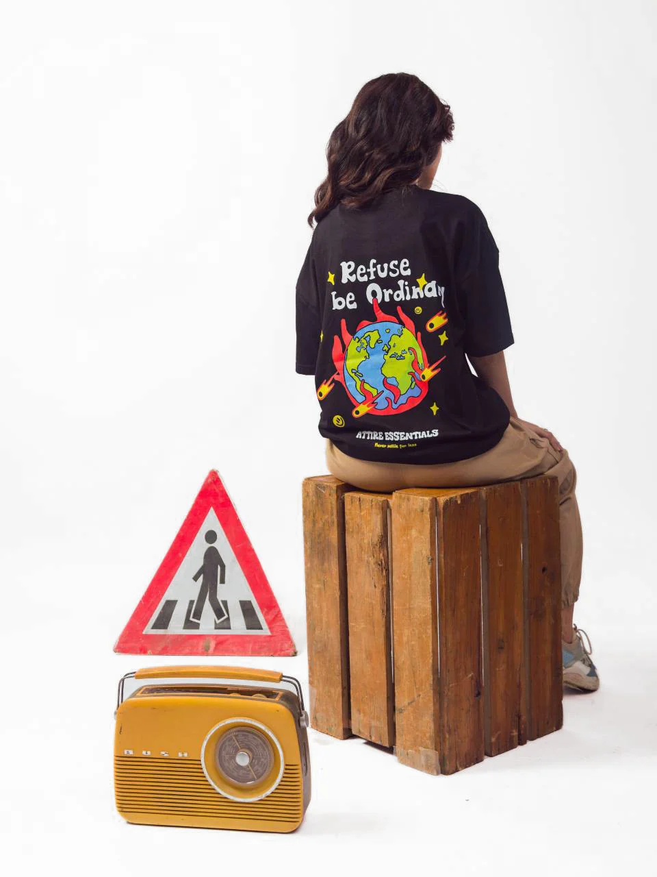 Refuse To Be Ordinary Oversized T shirt - Image 3